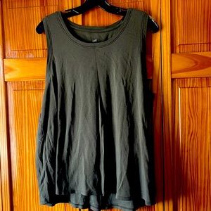 J Jill extra large, hunter green, tank top, 100% cotton